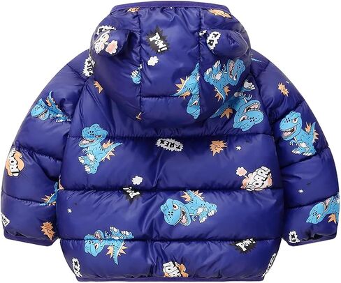 Baby Boys Girls Coats Toddler Puffer Jacket Bear Hooded Winter Clothes Outwear 9M-6Y in Saudi Arabia