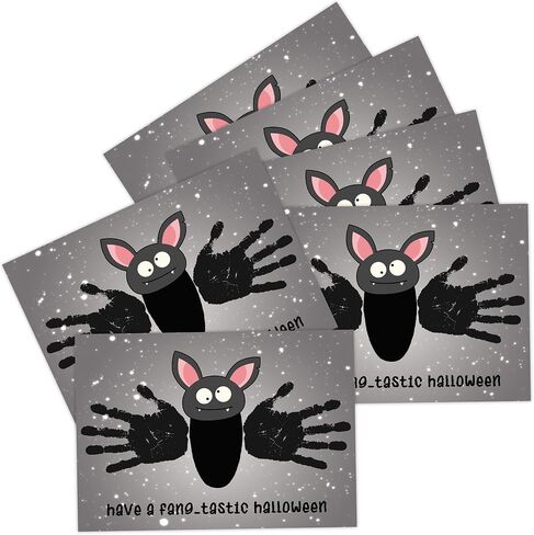 Halloween Baby Handprint Kit, Baby's First Halloween, DIY Handprint Keepsake Art, Baby Keepsake, Newborn Hand and Footprint Kit, DIY Newborn Hand and Foot Arts and Crafts, Art Teacher Supplies, 02 in Saudi Arabia