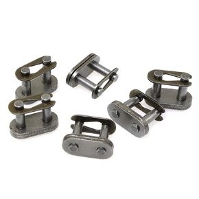 RLECS 6pcs Roller Chain Offset Link 06B-1 Carbon Steel Roller Chain Connecting Links