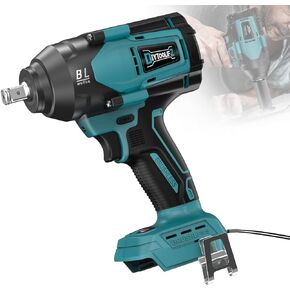 Cordless Impact Wrench 1/2 inch for Makita 18V Battery, 600 Ft-lbs (810N. m) Brushless High Torque Power Tool with LED Work Light and Belt Clip (Battery Not Included)