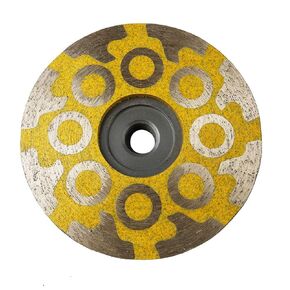 JDK 4 Inch Diamond Resin Filled Cup Wheel Grinding Wheel with Thread 5/8“-11 for Granite Stone and Tiles (Fine)