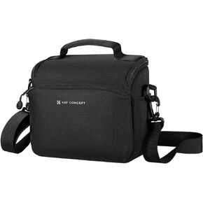 K&F Concept Camera Sling Bag Small Crossbody Camera Case DSLR/SLR/Cute Compact Shoulder Photography Bags for Photographers-Orange