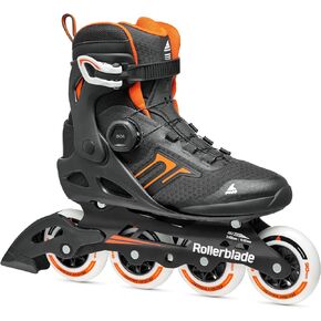 Rollerblade Macroblade 90 BOA Men's Adult Fitness Inline Skate, Black and Orange