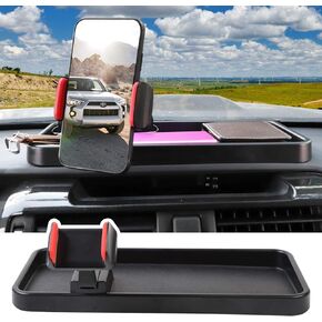 JeCar for 4Runner Phone Holder Mount for 2010-2020 Toyota 4Runner Dash Tray Storage Organizer Interior Accessories