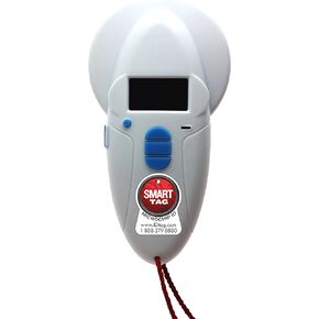 SMART TAG Data Multi-Frequency Microchip Reader for All ISO 134.2KHz & 125KHz Frequencies, Scans/Reads/Displays and Programs Up to 54 Characters (Phone Numbers, email & More), USB Rechargeable