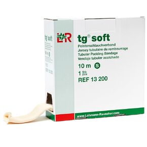 Lohmann & Rauscher Tg Soft Tubular Padding Stockinette, Medium, Tubular Compression Bandage for Light and Comfortable Support, Terry Cloth Sleeve for Sensitive Skin, Skin Friendly Stockinette