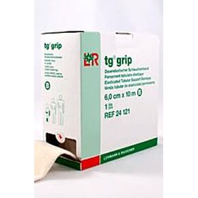 tg grip II Elasticated Tubular Compression Bandage, Seamless Tube Stockinette Wrap for Retention, Lymphedema, & Swelling, Natural, Size H