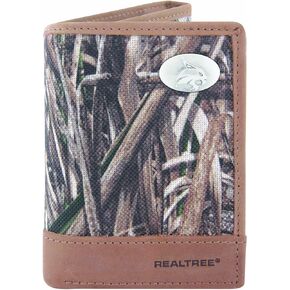 ZEP-PRO Men's Realtree Nylon and Leather Trifold Concho Wallet