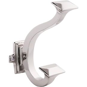 Hickory Hardware Bungalow Collection Signature Hook 1-1/2 Inch Center to Center Oil-Rubbed Bronze Finish (5 Pack)