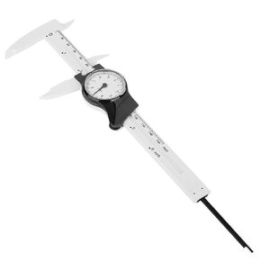 Naroote Dial Calipers Dial Vernier Caliper Dial Caliper, 0.01mm Accuracy Plastic Fast Precise Measurement Tool Caliper Measuring Tool for Biomedical Industry, 0-150mm (Yellow (Imperial))