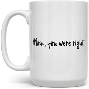 Funny Sarcastic Mom Coffee Mug for Mother's Day, Birthday Gift from Kids Children Daughter Son (11oz)