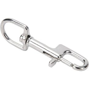 VGEBY Single Ended Snap Clips,Stainless Steel Diving Clips Single Eye Bolt Snap Hooks Buckle Ended Flagpole Snap Clips for Keychain/Tarp Covers (100mm) Diving Supplies
