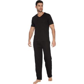 Intimo Mens Soft Knit Short Sleeve V-Neck Top