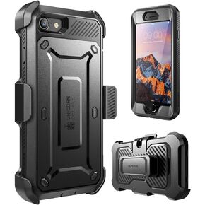 SupCase Unicorn Beetle Pro Series Case Designed for iPhone 7 Plus, iPhone 8 Plus Case, with Built-in Screen Protector Full-Body Rugged Holster Case for iPhone 7 Plus/iPhone 8 Plus (Black)