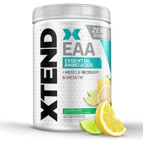 XTEND EAA + BCAA Powder | Muscle Recovery & Lean Muscle Growth | 9 Essential Amino Acids for Intra Workout or Post Workout Recovery | 10g EAAs Per 2 Servings | Blood Orange 40 Servings