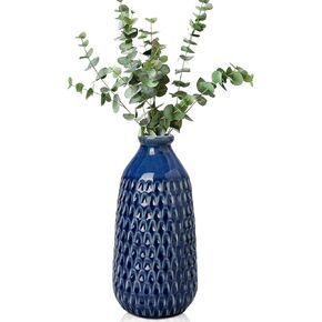 Bubble Vase 5 Inch White Ceramic Vase Small Flower Vase for Home Decor Living Room Office, Bathroom, Shelf, Fireplace, Farmhouse, Coffee Table