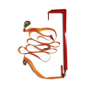 Safepul Pallet Puller Bar & 5m Strap for Forklifts –1 Tonne Capacity - 74x18 cm Steel Pallet Hook & Polyester Pallet Puller Strap with Steel Hardware – Forklift Pallet Grabber for Pallet Transport