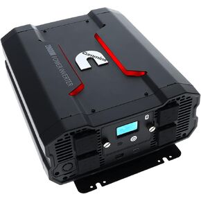 Cummins 2000 Watts Power Inverter Modified Sine Wave Truck Inverter 12 Volts to 110 Volts Four AC Outlets Two USB Ports (Plus Full Cable Kit) - CMN2000W - Inverters for Vehicles, Van Life, Camping