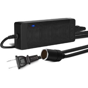 LOETAD AC to DC Converter 10A 120W, 110V 240V to 12V Car Cigarette Lighter Socket AC DC Power Supply Charging Adapter