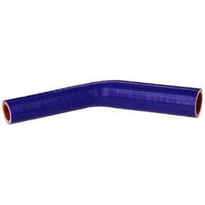 HPS HTSER45-075-100-BLUE Silicone High Temperature 4-ply Reinforced 45 degree Elbow Reducer Coupler Hose, 100 PSI Maximum Pressure, 4" Leg Length on each side, 3/4" > 1" ID, Blue