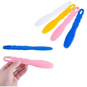 BONEW 6pcs Assorted Dental Lab Plastic Mixing Spatula for Impression Material Alginate