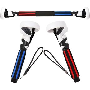 VR Handle Attachments for Meta/Oculus Quest 2 Controller Beat Saber Accessories, VR Gorilla Tag Long Arms Grips for Meta Quest 2 BeatSaber Golf Club Baseball and VR Gorilla Tag Games