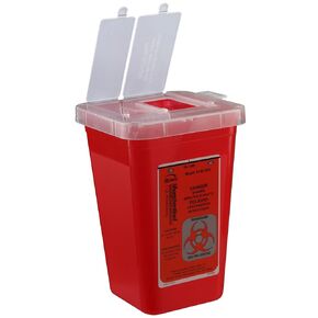 Bemis Health Care 100030-20 1 Quart Phlebotomy Container, Translucent Red, Pack of 20