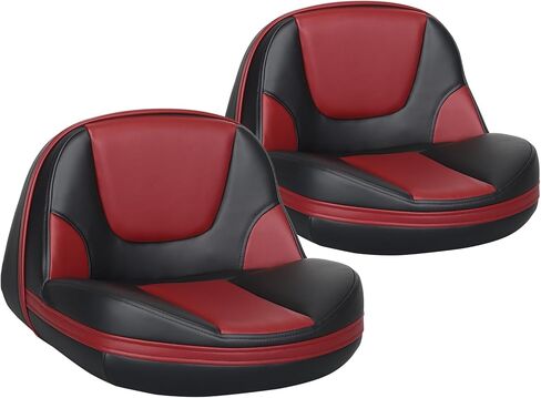 Leader Accessories Pro Casting Boat Seats Lean Pro مقعد قارب صيد بعقب مقعدين (أسود وأحمر) in Kuwait