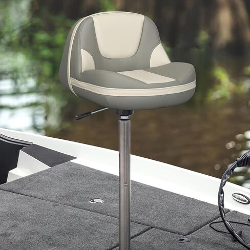 Leader Accessories Pro Casting Boat Seats Lean Pro مقعد قارب صيد بعقب مقعدين (أسود وأحمر) in Kuwait