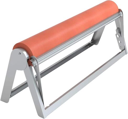 HFS(R) Paper Roll Holder Dispenser with Cutter Wall Mounted or Table Top for Cafe, Artist Studio, Office, Kitchen, Living 24" in Saudi Arabia