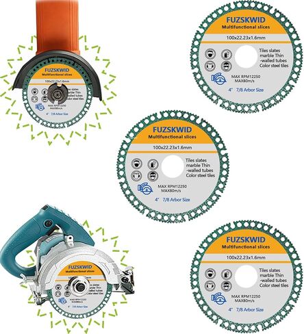 5-Pack 4" Indestructible Disc for Grinder 2.23- Cut Everything in Seconds,for Angle Grinder Cutting Disc 7/8 inch,Cutting Discs for Smooth Cutting, Chamfering, Grinding of All Materials in Saudi Arabia