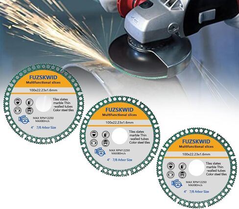 5-Pack 4" Indestructible Disc for Grinder 2.23- Cut Everything in Seconds,for Angle Grinder Cutting Disc 7/8 inch,Cutting Discs for Smooth Cutting, Chamfering, Grinding of All Materials in Saudi Arabia