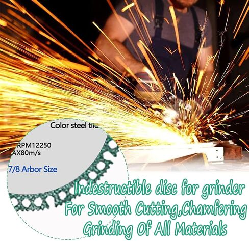 5-Pack 4" Indestructible Disc for Grinder 2.23- Cut Everything in Seconds,for Angle Grinder Cutting Disc 7/8 inch,Cutting Discs for Smooth Cutting, Chamfering, Grinding of All Materials in Saudi Arabia