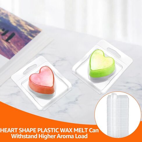 JMIATRY 150 Packs Single Wax Melts Containers 1.3oz Single Clamshells for Wax Melts Square Plastic Wax Melt Molds Clear Single Wax Melt Clamshells, Empty Candle Melt Molds in Saudi Arabia