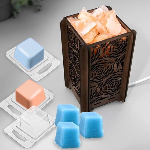 JMIATRY 150 Packs Single Wax Melts Containers 1.3oz Single Clamshells for Wax Melts Square Plastic Wax Melt Molds Clear Single Wax Melt Clamshells, Empty Candle Melt Molds in Saudi Arabia
