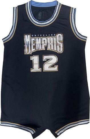 Outerstuff Ja Morant Memphis Grizzlies NBA للرضع من عمر 12 إلى 24 شهرًا، إصدار Black City Edition Romper Onesie Player Jersey in Saudi Arabia