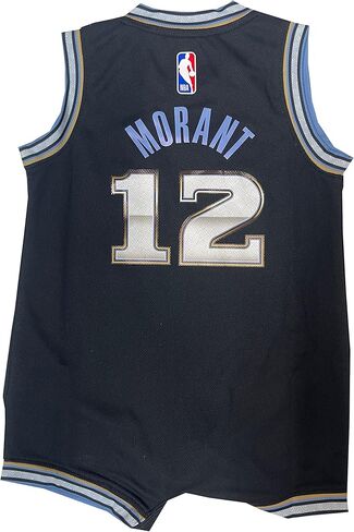 Outerstuff Ja Morant Memphis Grizzlies NBA للرضع من عمر 12 إلى 24 شهرًا، إصدار Black City Edition Romper Onesie Player Jersey in Saudi Arabia