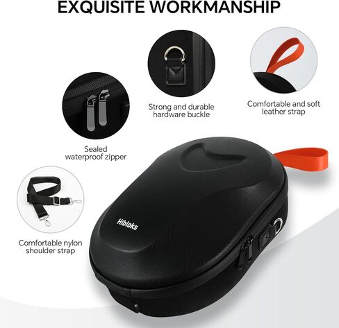 حقيبة حمل RCstyle Hibloks لجهاز Quest 3 مع منفذ شحن مغناطيسي 40 وات، حقيبة سفر صلبة بتصميم مدمج، سماعة رأس VR الكل في واحد وحقيبة ظهر بحزام كتف ممتد لوحدة التحكم in Kuwait