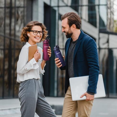 زجاجة أكوافور سيتي 500 مل رمادي | زجاجة مياه للسفر مع فلتر الكربون المنشط | فلاتر الكلور والشوائب | مصنوعة من التريتان وخالية من مادة BPA | حافظ على رطوبة جسمك أثناء التنقل! in Kuwait