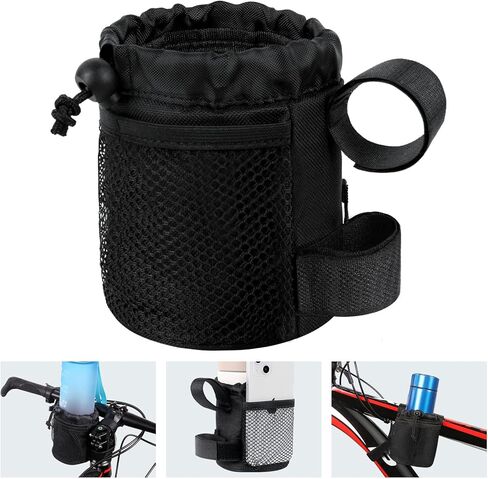 حامل زجاجة مياه للدراجة من AUAUY، حامل أكواب الدراجة، حامل مشروبات مقود الدراجة، حقيبة هاتف حامل أكواب الدراجة مع جيوب شبكية للدراجات الجبلية، السكوتر، قابلة للطي، دراجة الطريق، القارب، الكرسي المتحرك (عبوتان) in Kuwait