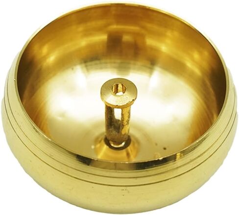 Dalvkot نحاس على شكل تفاحة Akhand Diya لبوجا ومعبد المنزل وديوالي - مصباح وقود، موديل 1، زيت نباتي، 115 جرام، 5x5x7 سم in Saudi Arabia