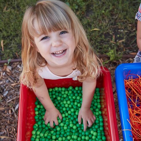 ECR4Kids 4-Station Sand and Water Adjustable Play Table, Sensory Bins, Primary in Saudi Arabia
