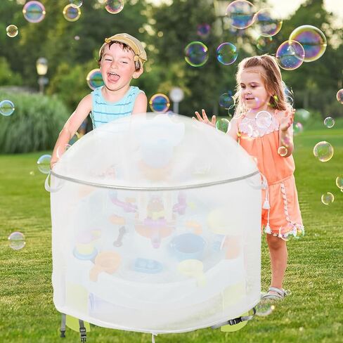 IndigoTempest9 Kids Water Table Cover, Spiralin' Seas Waterpark Play Table Cover Sand Water Table Cover Outdoor Toys Cover 34" D x 18" H- (Cover only) Frosted PVC in Saudi Arabia