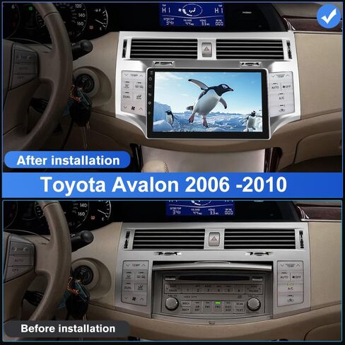 Car Radio Stereo for Toyota Avalon 2006 2007 2008 2009 2010 Built in Carplay/Android Auto 9 inch Head Unit 2G RAM 32G ROM with DSP BT GPS FM WiFi in Saudi Arabia