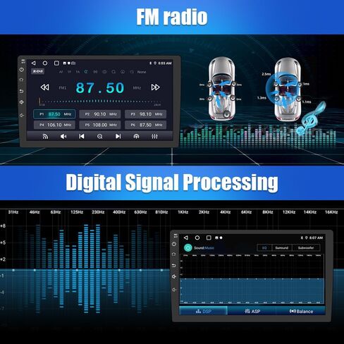 Car Radio Stereo for Toyota Avalon 2006 2007 2008 2009 2010 Built in Carplay/Android Auto 9 inch Head Unit 2G RAM 32G ROM with DSP BT GPS FM WiFi in Saudi Arabia