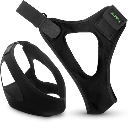 Chin Strap-Chin Strap for Snoring - Snoring Chin Strap-Bamboo Jaw Bra- 8" Adjustable Strap-Anti Snoring Chin Strap for Men & Women - Washable & Odorless- Cushion Padding Snoring Aid - 18" x 5" in Saudi Arabia