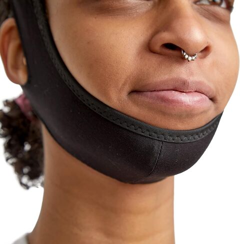Chin Strap-Chin Strap for Snoring - Snoring Chin Strap-Bamboo Jaw Bra- 8" Adjustable Strap-Anti Snoring Chin Strap for Men & Women - Washable & Odorless- Cushion Padding Snoring Aid - 18" x 5" in Saudi Arabia
