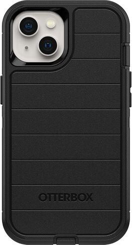 حافظة OtterBox Defender Series بدون شاشة لهاتف iPhone 13 (فقط) - يتضمن مشبك الحافظة - حماية دفاعية ميكروبية - عبوة غير مخصصة للبيع بالتجزئة - أسود in Kuwait