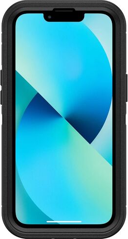 حافظة OtterBox Defender Series بدون شاشة لهاتف iPhone 13 (فقط) - يتضمن مشبك الحافظة - حماية دفاعية ميكروبية - عبوة غير مخصصة للبيع بالتجزئة - أسود in Kuwait
