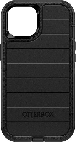 حافظة OtterBox Defender Series بدون شاشة لهاتف iPhone 13 (فقط) - يتضمن مشبك الحافظة - حماية دفاعية ميكروبية - عبوة غير مخصصة للبيع بالتجزئة - أسود in Kuwait